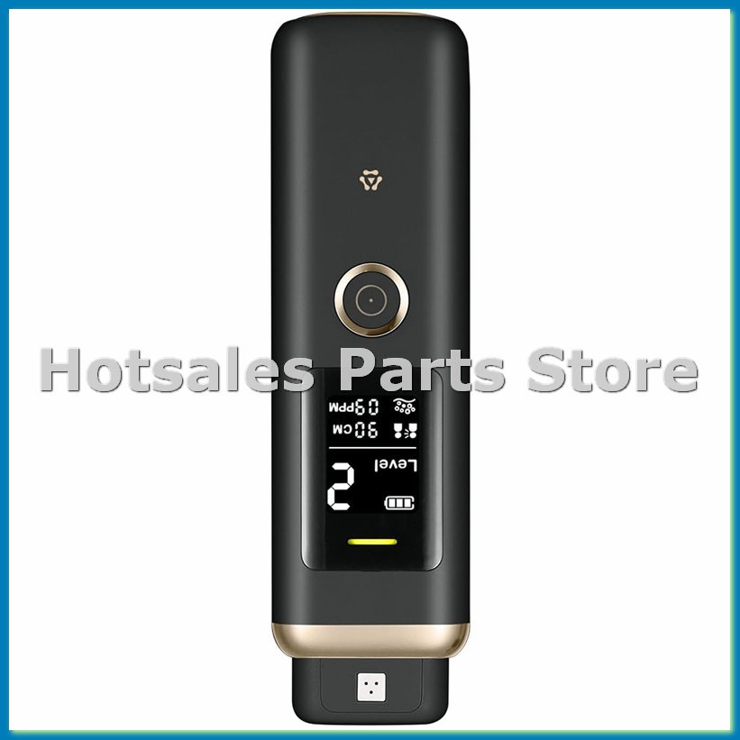 Breath Rate Monitor - 口臭検知器、リアルタイム臭気チェック機能付きポータブル口腔呼吸モニター、プロ仕様ブラック-A79U