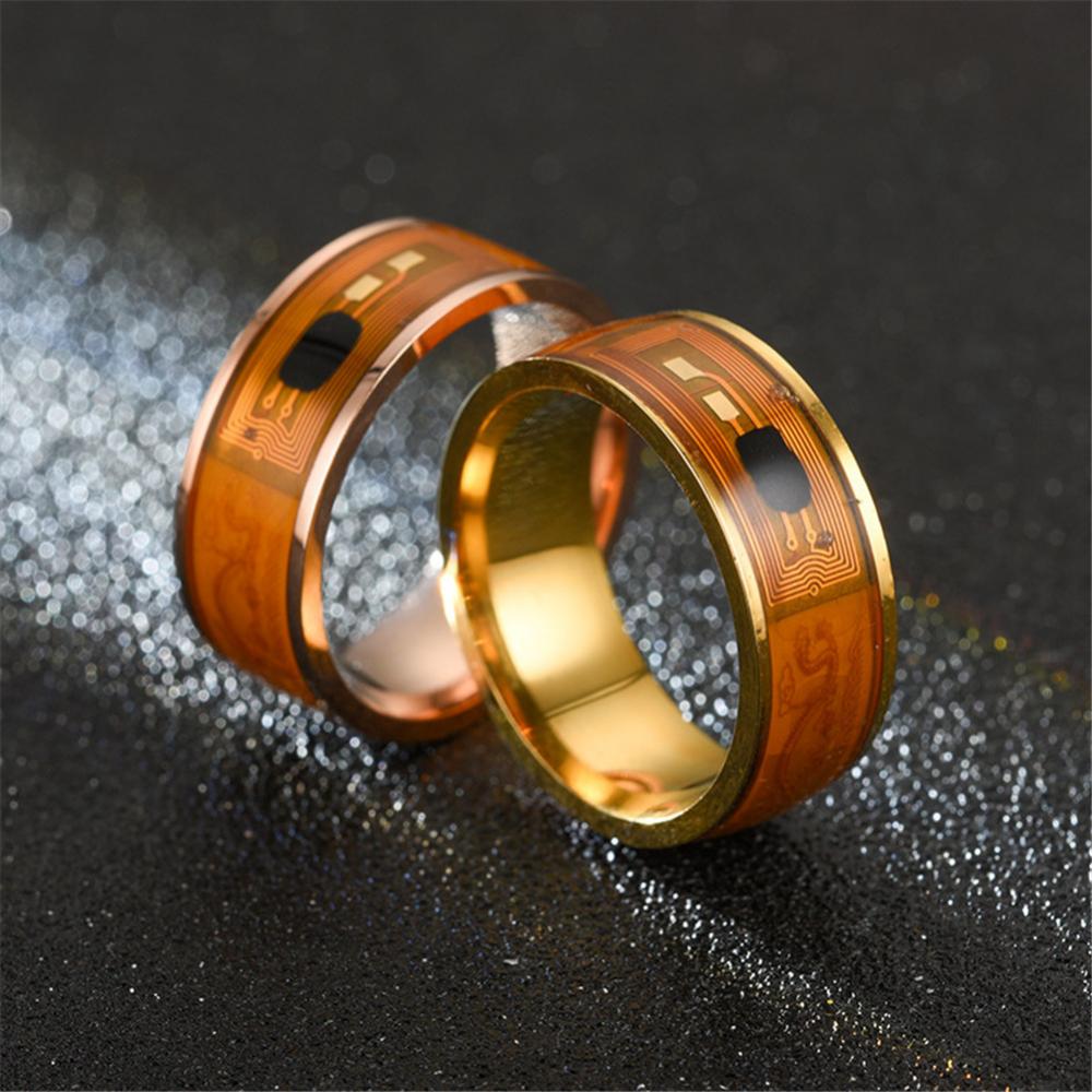 メンズカップルリング NFC ステンレススチール製 電話チッ - Smart Ring Nfc Pay のレビューと価格