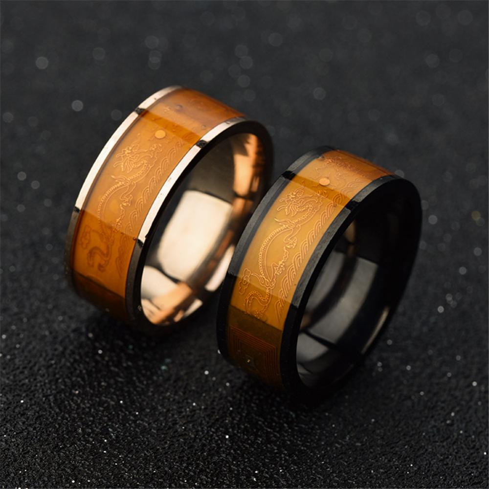 メンズカップルリング NFC ステンレススチール製 電話チッ - Smart Ring Nfc Pay のレビューと価格