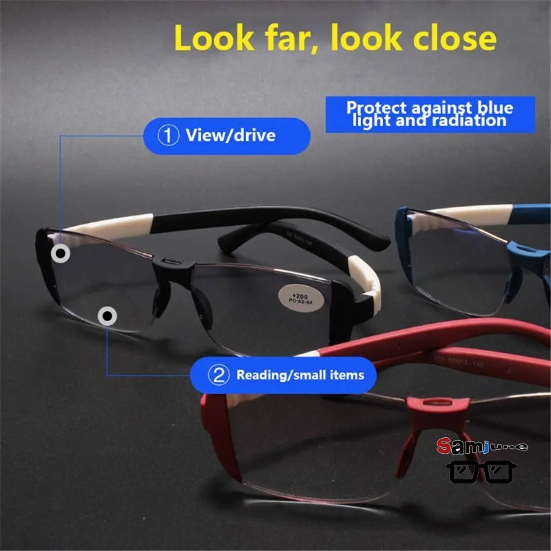 Samjune 抗青色光メガネ磁気療法老眼メガネインテリジェ - Light Therapy Glasses のレビューと価格